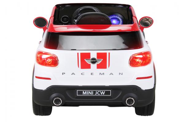 Kinder Elektroauto Mini Cooper Paceman Lizenziert 2x45 Watt Motor Weiß - Elektro Auto Elektroauto Kinderauto